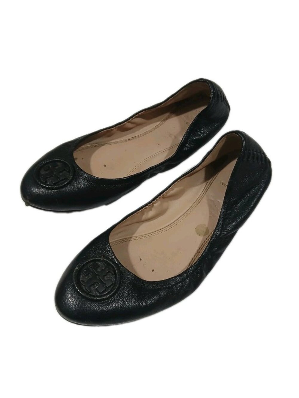 Tory Burch Allie Leather Ballet Flats Shoes